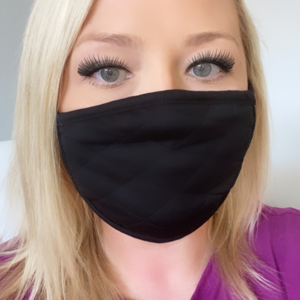 Unisex double layer/two sided washable face mask